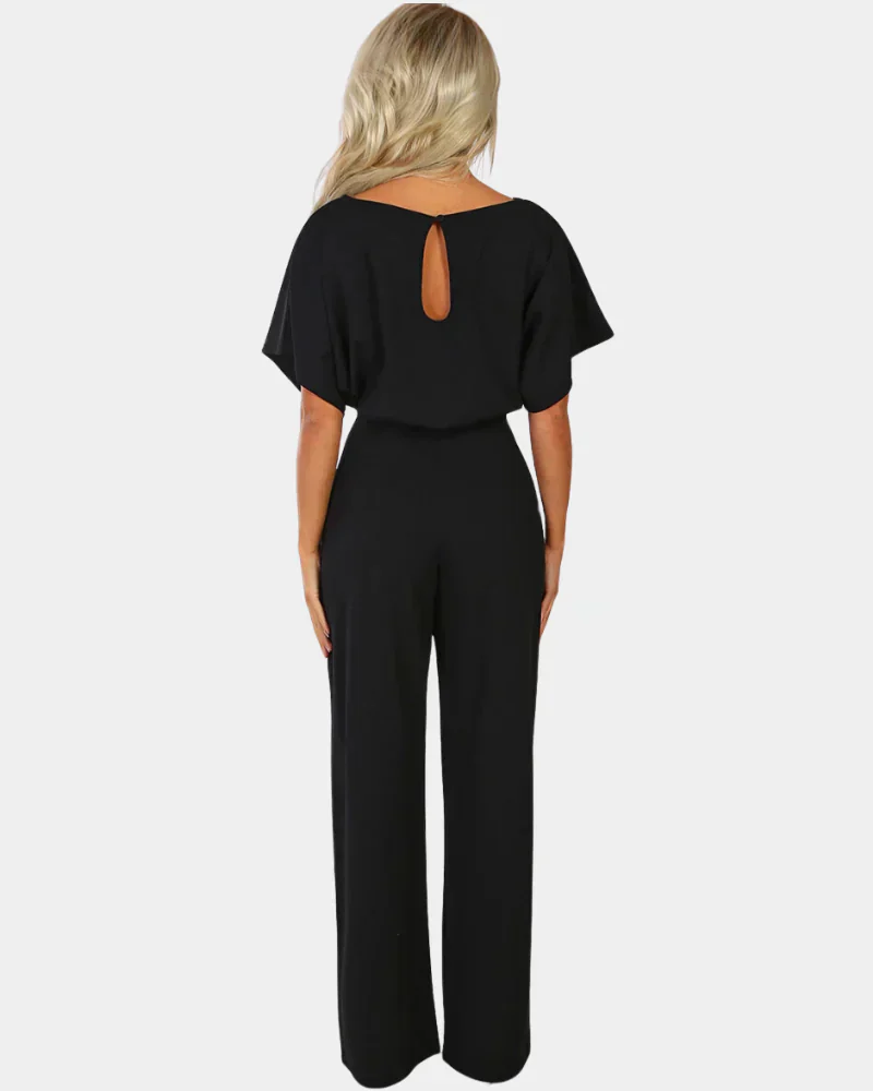 Sophia Women's Jumpsuit – Minimalist Regular Fit One-Piece for Office and Evening Wear