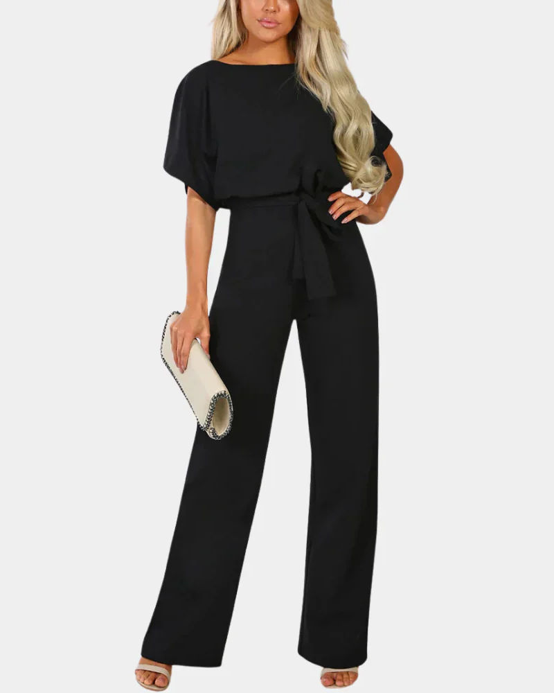 Sophia Women's Jumpsuit – Minimalist Regular Fit One-Piece for Office and Evening Wear