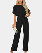 Sophia Women's Jumpsuit – Minimalist Regular Fit One-Piece for Office and Evening Wear