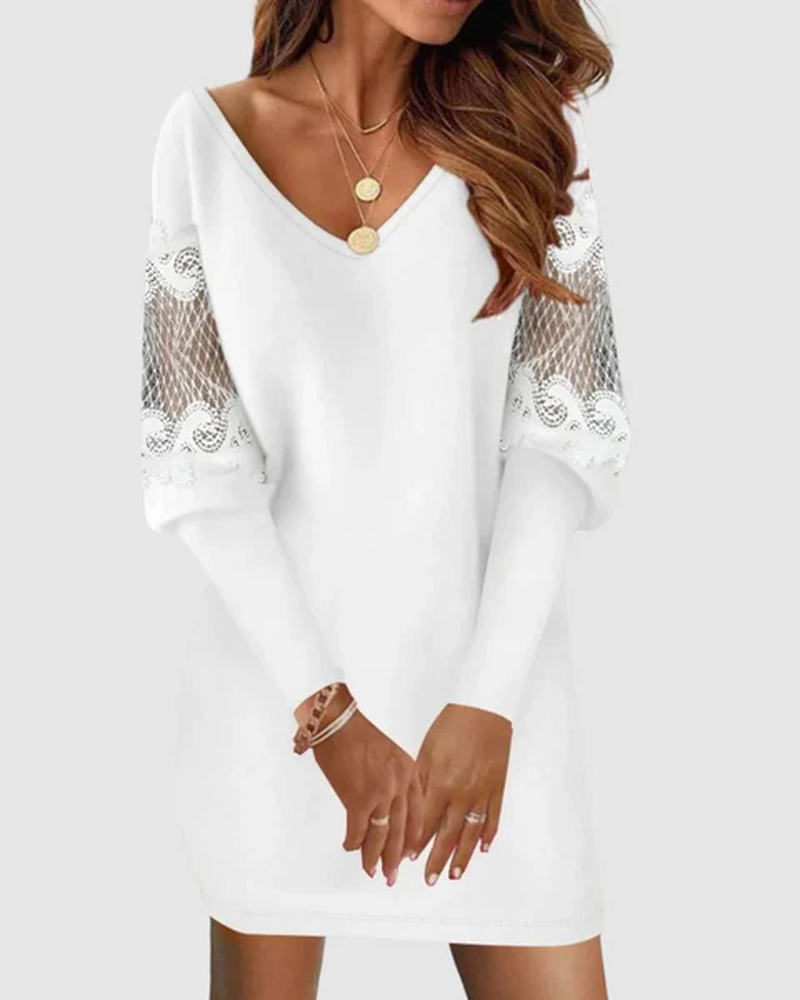 Karter Women's Lace Mini Dress – Cutout Fit and Flare Dress for Parties