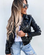 Maxine Women's Leather Jacket – Fitted Genuine Leather Jacket for Chic Outfits