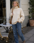 Lynn Women's Wool Turtleneck Sweater – Soft Knit Winter Pullover