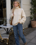 Lynn Women's Wool Turtleneck Sweater – Soft Knit Winter Pullover