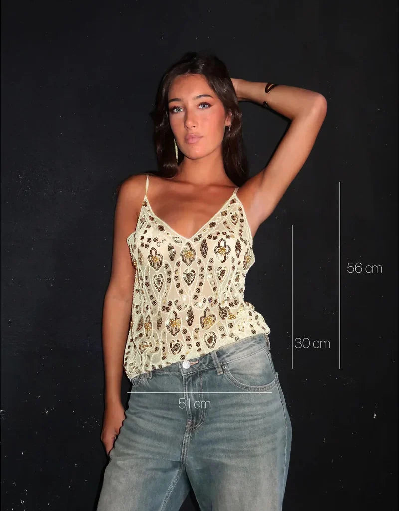Kate Women’s Elegant Top – Chic Ornate Blouse with Flattering Feminine Fit