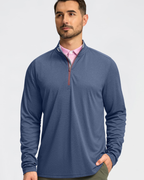 Preston Men’s Quarter-Zip Golf Pullover – Lightweight, Moisture-Wicking & Stretch Fit