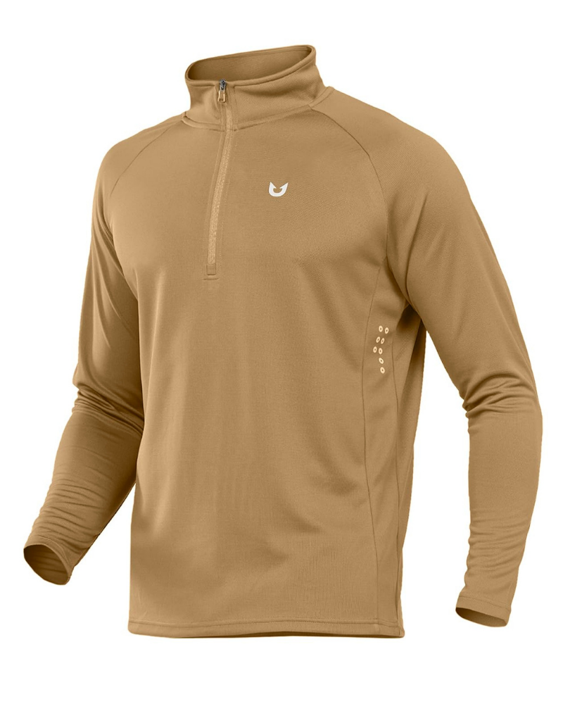 Griffin Men’s Quarter-Zip Running Shirt – Quick-Dry, Reflective & Moisture-Wicking