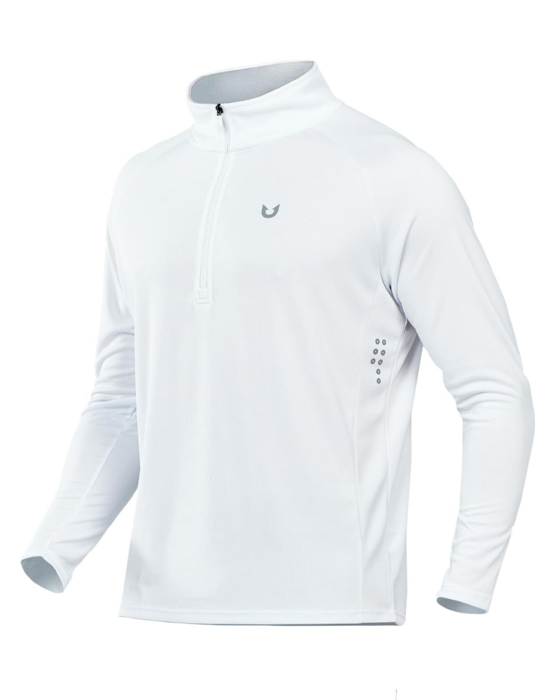 Griffin Men’s Quarter-Zip Running Shirt – Quick-Dry, Reflective & Moisture-Wicking
