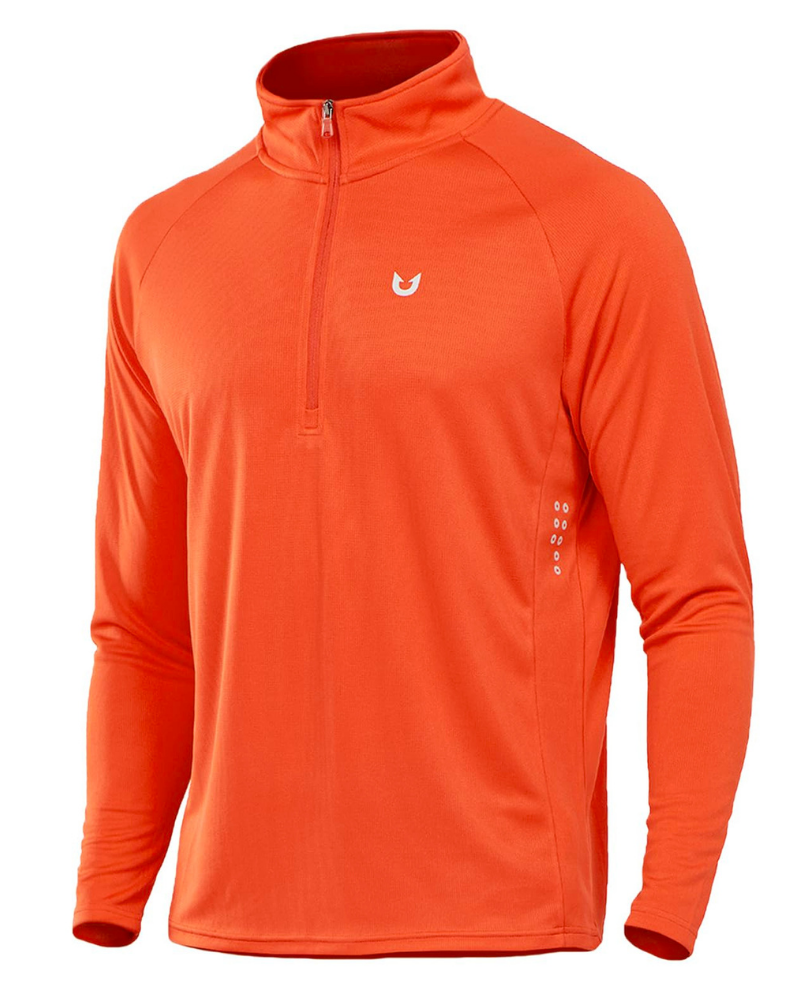 Griffin Men’s Quarter-Zip Running Shirt – Quick-Dry, Reflective & Moisture-Wicking