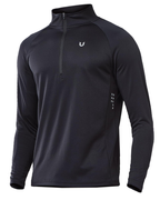 Griffin Men’s Quarter-Zip Running Shirt – Quick-Dry, Reflective & Moisture-Wicking
