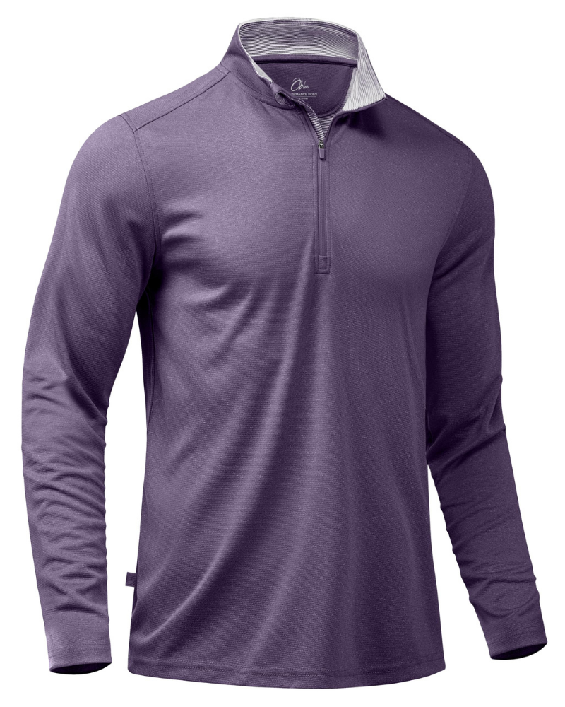 Preston Men’s Quarter-Zip Golf Pullover – Lightweight, Moisture-Wicking & Stretch Fit