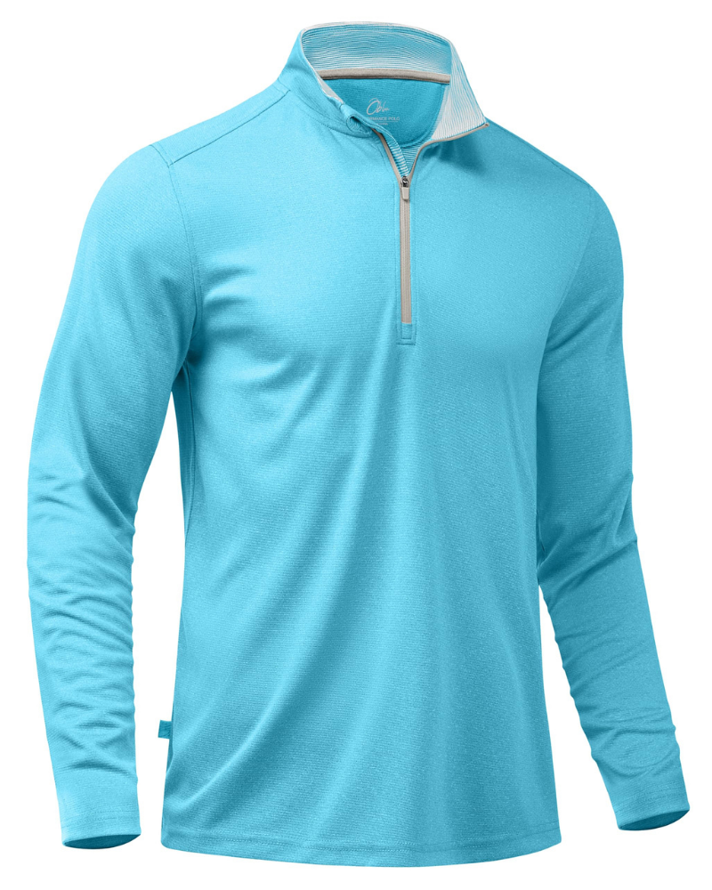Preston Men’s Quarter-Zip Golf Pullover – Lightweight, Moisture-Wicking & Stretch Fit