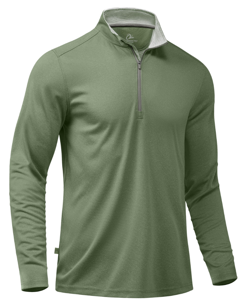 Preston Men’s Quarter-Zip Golf Pullover – Lightweight, Moisture-Wicking & Stretch Fit