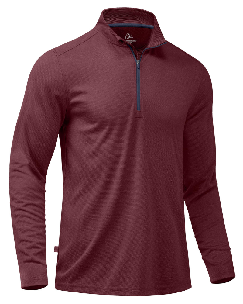 Preston Men’s Quarter-Zip Golf Pullover – Lightweight, Moisture-Wicking & Stretch Fit