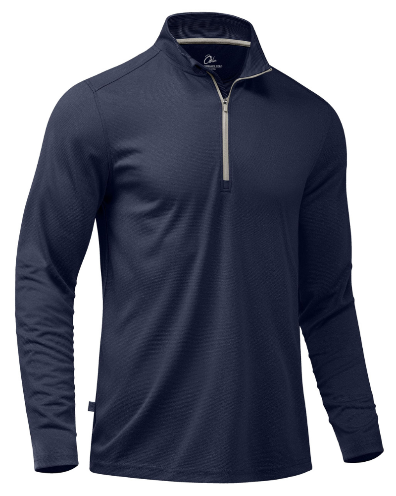 Preston Men’s Quarter-Zip Golf Pullover – Lightweight, Moisture-Wicking & Stretch Fit