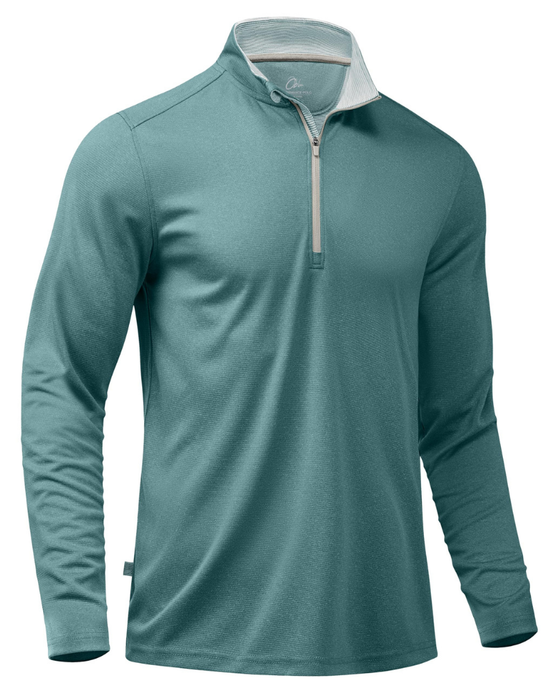 Preston Men’s Quarter-Zip Golf Pullover – Lightweight, Moisture-Wicking & Stretch Fit