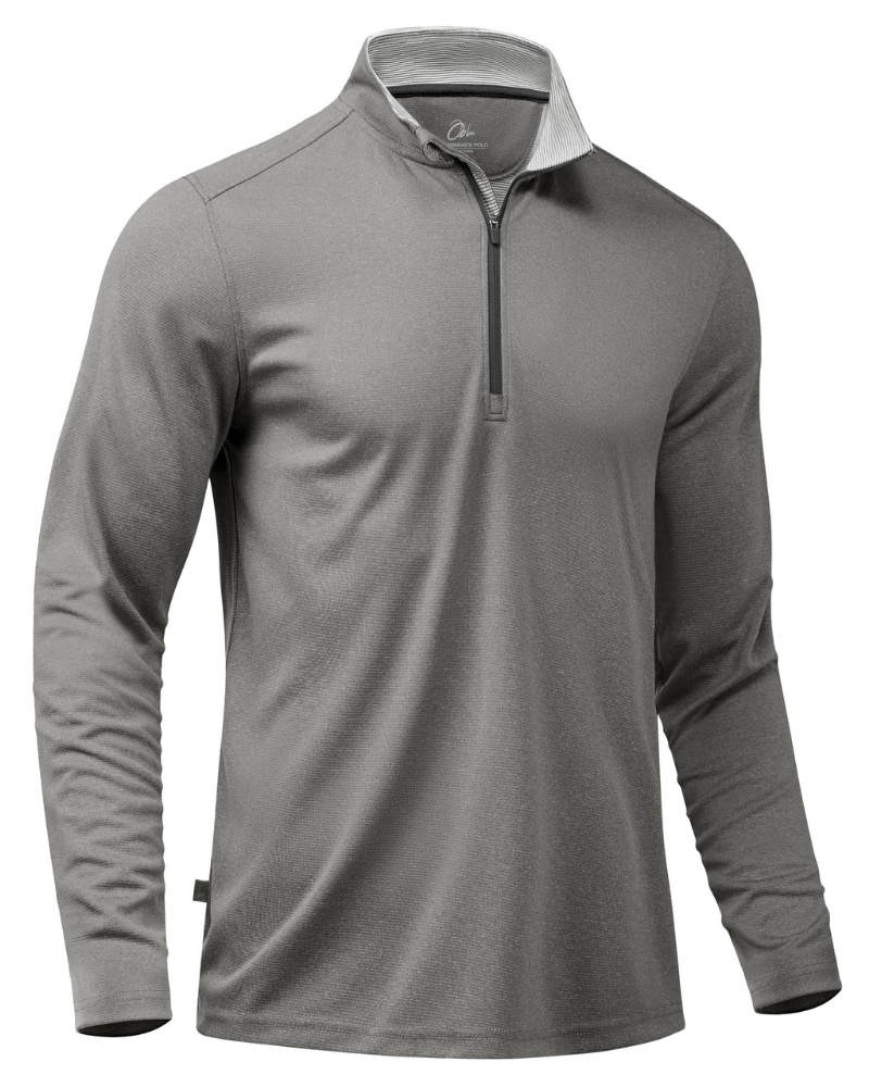 Preston Men’s Quarter-Zip Golf Pullover – Lightweight, Moisture-Wicking & Stretch Fit