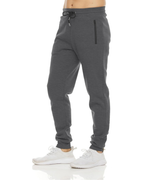 Nathan Men’s 3-Pack Fleece Joggers – Zipper Pockets, Drawstring Waist & Sizes S–3XL