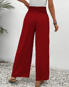 Henriette Women's Wide Leg Pants – High Waist Lightweight Elegant Trousers