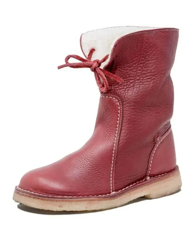 Sophie Women's Faux Fur Lined Boots – Pull-On Weather-Resistant Winter Boots