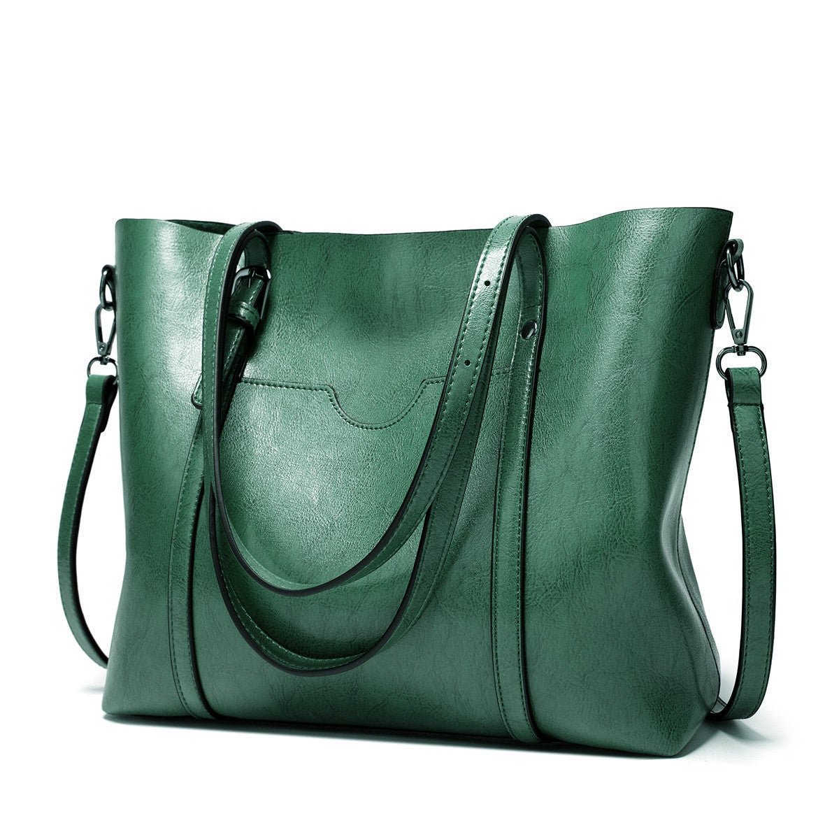 Nyomi Women's Leather Tote Bag – Large Work Shoulder Bag for Laptop & Daily Essentials