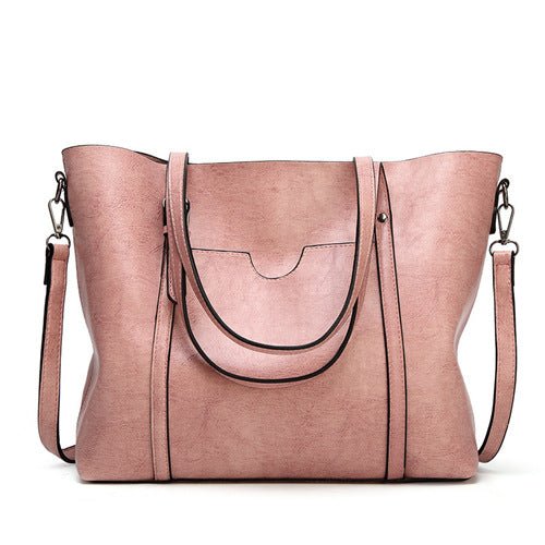 Nyomi Women's Leather Tote Bag – Large Work Shoulder Bag for Laptop & Daily Essentials