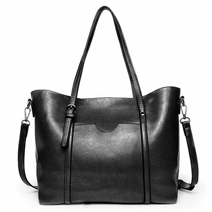 Nyomi Women's Leather Tote Bag – Large Work Shoulder Bag for Laptop & Daily Essentials