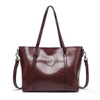 Nyomi Women's Leather Tote Bag – Large Work Shoulder Bag for Laptop & Daily Essentials