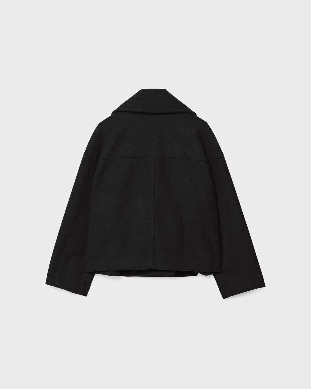Vanessa Women's Cropped Wool Jacket – Double-Breasted Warm Winter Coat