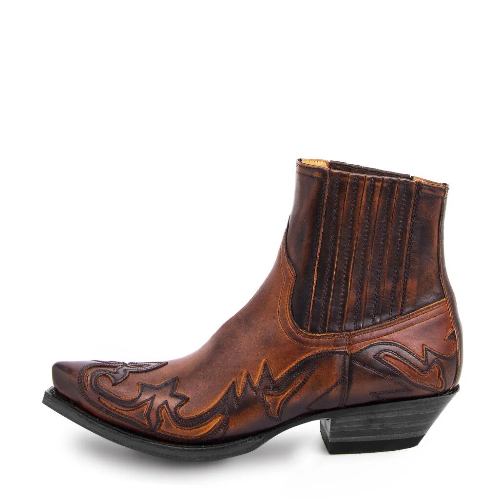 Thea Unisex Cowboy Boots – Genuine Leather Western Boots with Embroidery