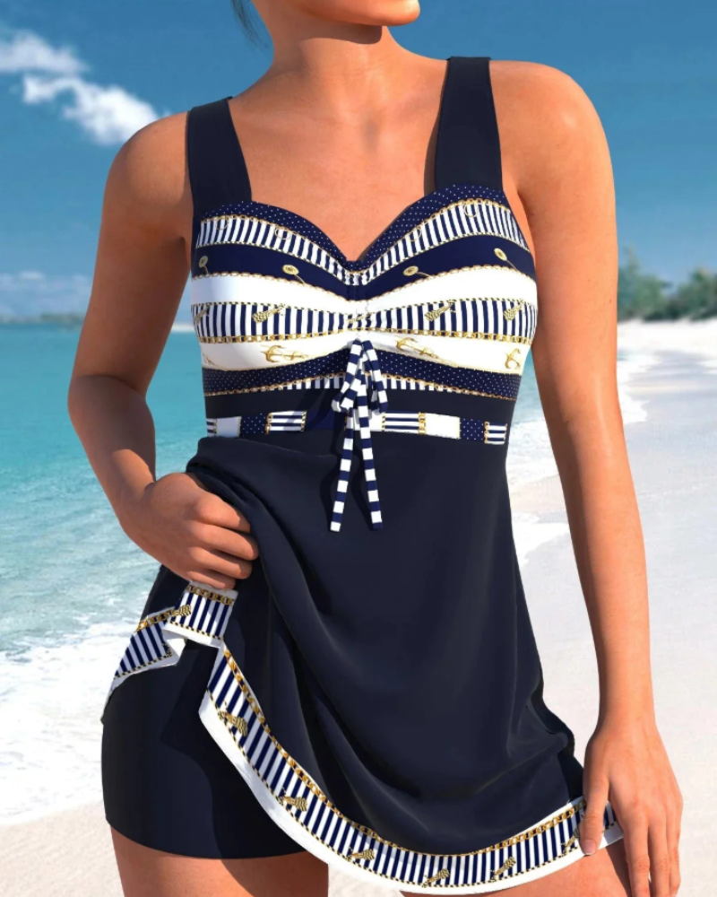 Naomi Women's Tankini Swimsuit – Supportive Swimwear with Skirted Bottom