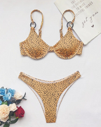 Laurel Women's Leopard Bikini – Bali Style Two-Piece Beach Swimwear