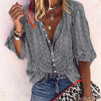 Billie Women's Summer Blouse – Lightweight Breathable Casual Chic Top