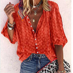 Billie Women's Summer Blouse – Lightweight Breathable Casual Chic Top