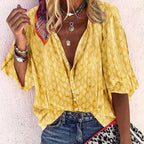 Billie Women's Summer Blouse – Lightweight Breathable Casual Chic Top