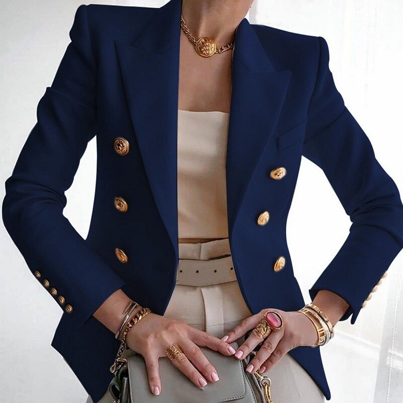 Hailey Women’s Blazer – Elegant Tailored Jacket with Long Sleeves & Modern Fit