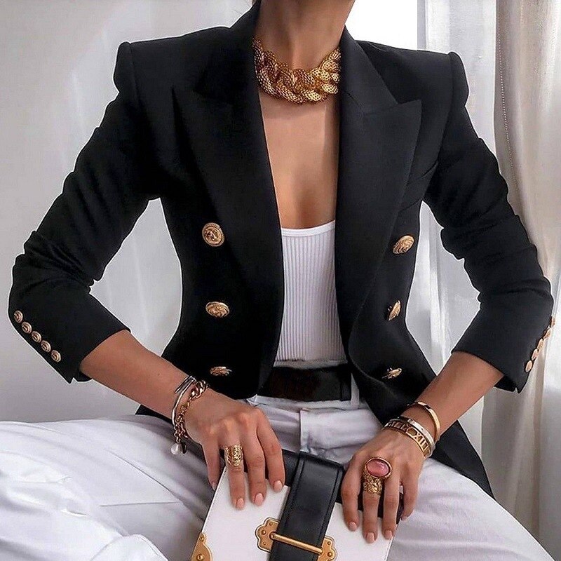 Hailey Women’s Blazer – Elegant Tailored Jacket with Long Sleeves & Modern Fit