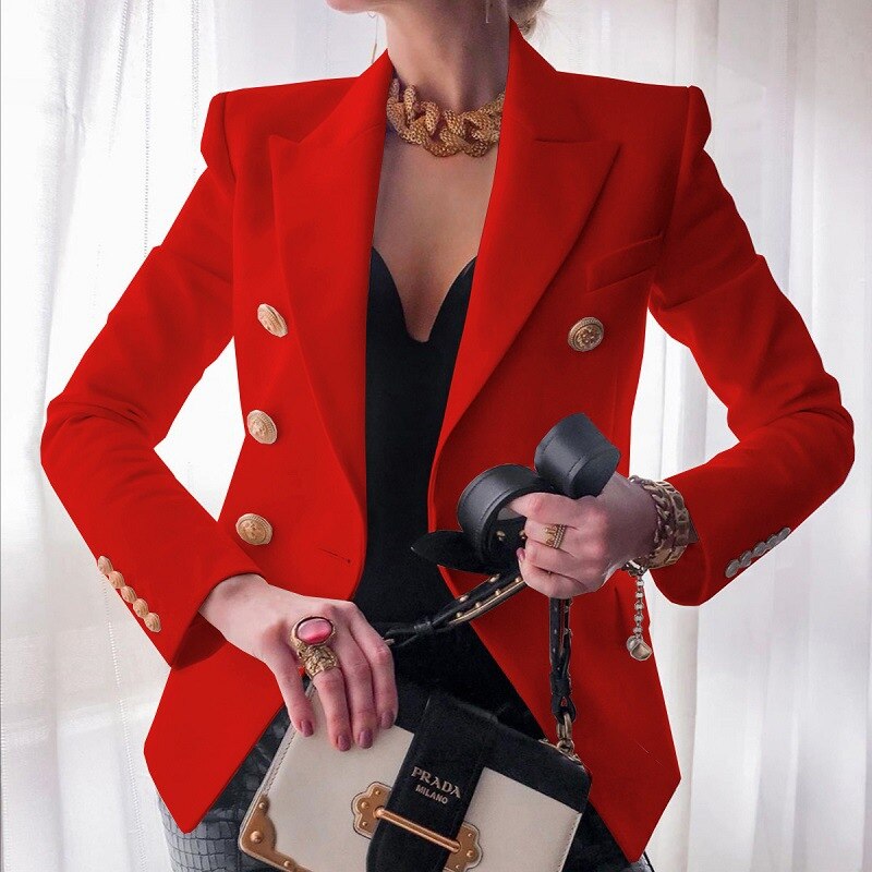 Hailey Women’s Blazer – Elegant Tailored Jacket with Long Sleeves & Modern Fit
