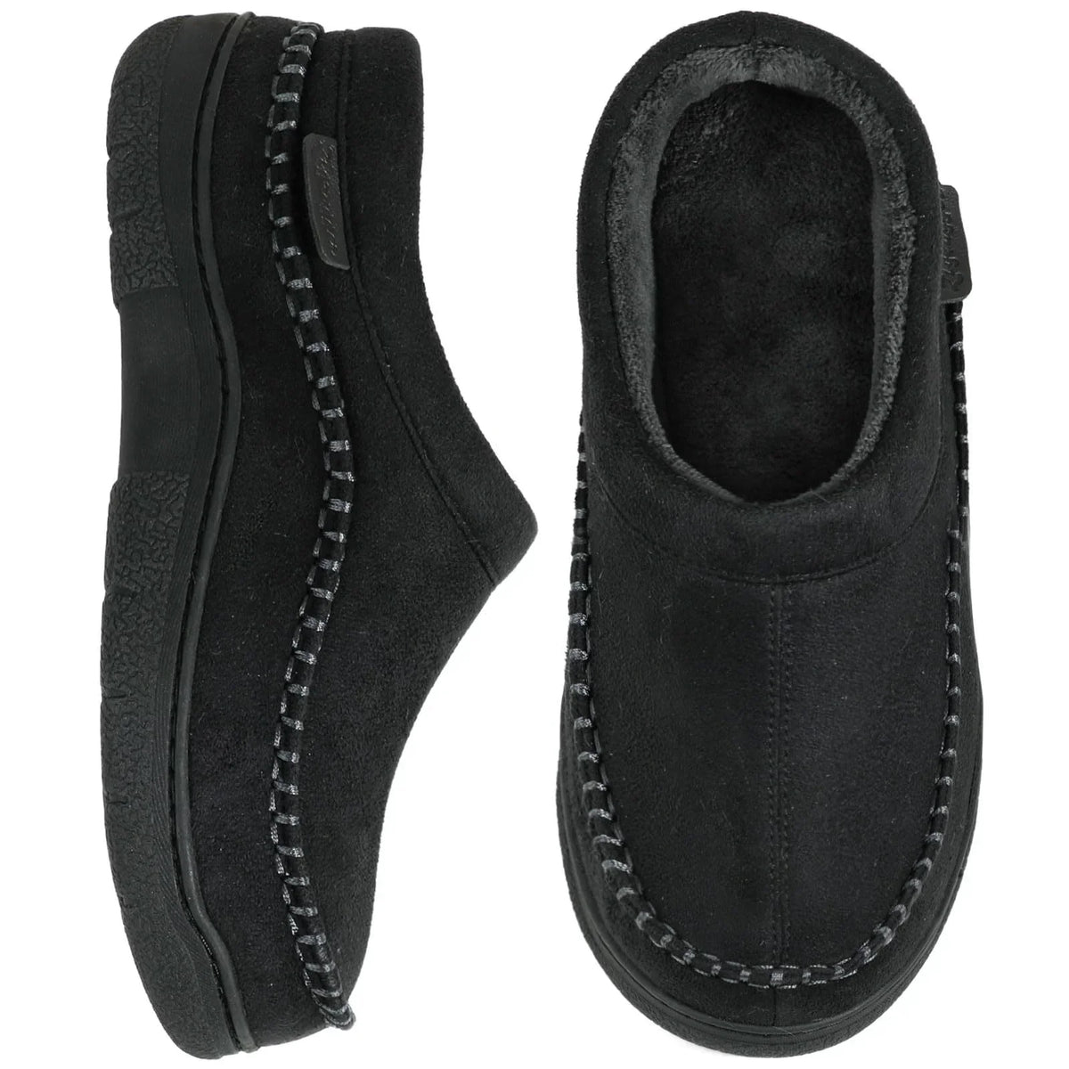 Virgel Men's Slippers – Warm Lined Non-Slip House Shoes with Ankle Coverage