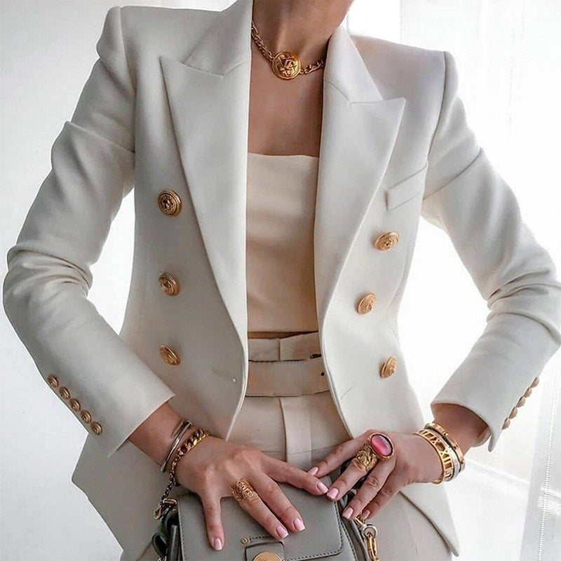 Hailey Women’s Blazer – Elegant Tailored Jacket with Long Sleeves & Modern Fit