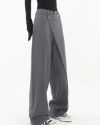 Emma Women's Wide Leg Pants – Lightweight Baggy Trousers for Travel and Casual Wear