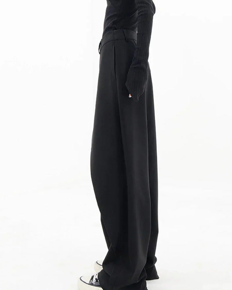 Emma Women's Wide Leg Pants – Lightweight Baggy Trousers for Travel and Casual Wear
