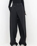 Emma Women's Wide Leg Pants – Lightweight Baggy Trousers for Travel and Casual Wear