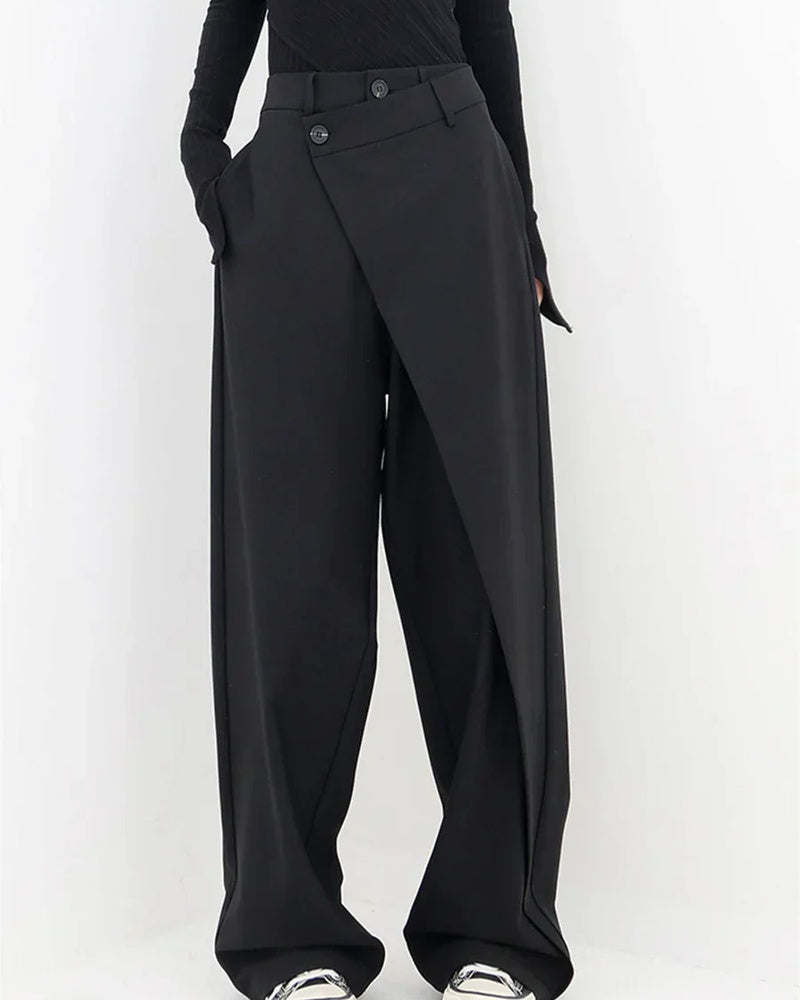 Emma Women's Wide Leg Pants – Lightweight Baggy Trousers for Travel and Casual Wear