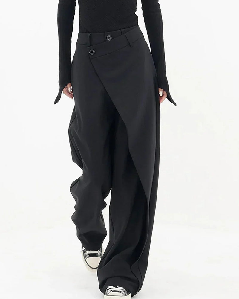 Emma Women's Wide Leg Pants – Lightweight Baggy Trousers for Travel and Casual Wear