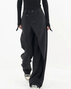 Emma Women's Wide Leg Pants – Lightweight Baggy Trousers for Travel and Casual Wear