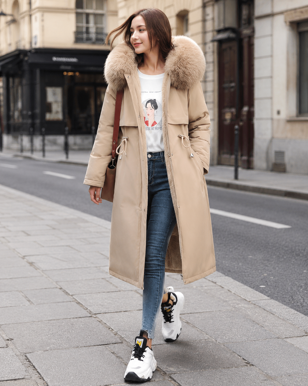 Evette Women’s Winter Coat – Warm Hooded Puffer Jacket with Modern Comfort Fit
