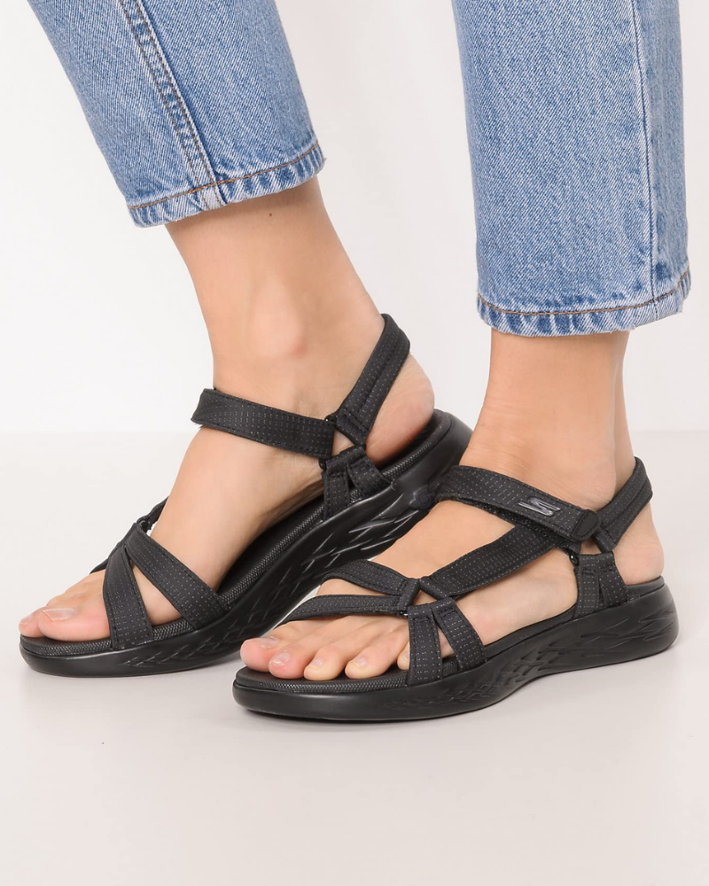 Keira Women’s Sport Sandals – Mesh Strappy Walking Sandals with Cushioned Footbed