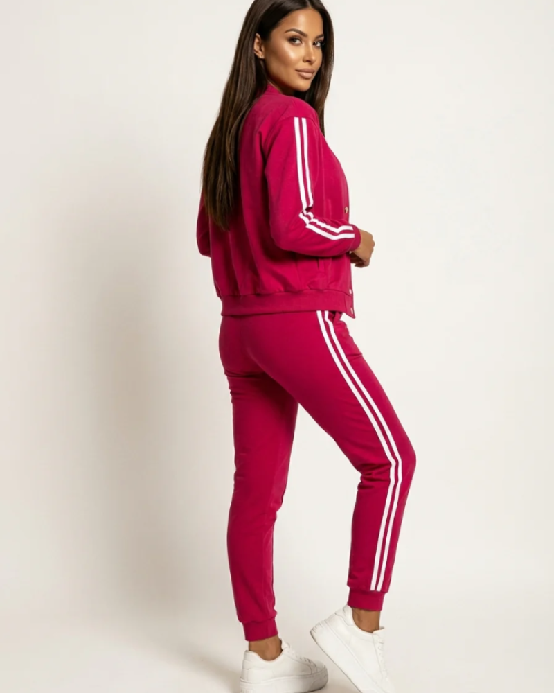 Zoe Women's 3-Piece Lounge Set – Sleeveless Top, Jacket & Elastic Waist Pants