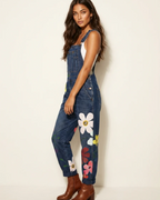 Rosie Women's Floral Overall Jumpsuit – Loose Fit Summer Romper with Pockets