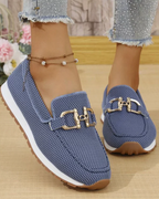 Brooke Women's Mesh Loafers – Lightweight Slip-On Shoes with Horsebit Detail